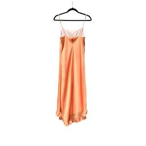 Vintage California Concepts Orange Cream Y2K Spaghetti Strap Midi Dress